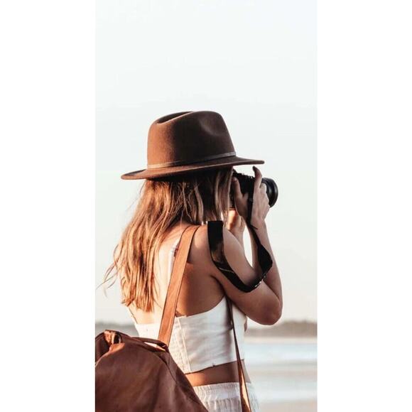 Will + Bear William Brown Wide Brim Wool Hat NWT $129 Size Medium - Picture 5 of 5